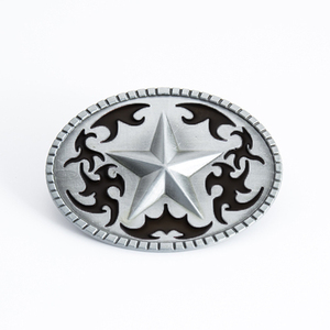 Hebilla de Placa con Patrón Vaquero Occidental de Aleación de Zinc, Estilo Vintage, Hecha a Mano, Decoración DIY Personalizable - Product Image 2