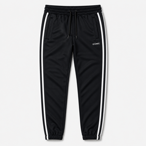 Iconic Unisex Tracksuit Set Solid Color Full Sleeve Zipper Front Sporty Autumn Wear Breathable Regular Fit <b>Jogging</b> <b>Suit</b> - Product Image 4
