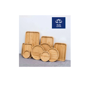 Bandeja de Bambú Ecológica, Segura y Limpia, Ideal para Servir Té y Café, Directamente del Vendedor - Product Image 1