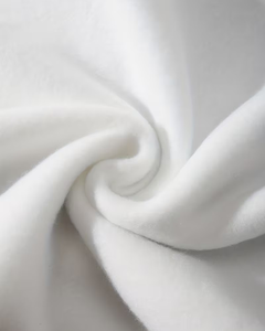 Women's White Regular Eco-Friendly Fleece Zipper Sweatshirt Solid Color Long Sleeve Casual Winter Wear - Product Image 5
