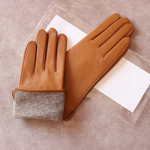 Gants d'hiver décontractés pour femmes, en laine colorée, avec poignets en tissu, compatibles avec les écrans tactiles, respirants, extra-larges, pour la salle de sport et le fitness - Product Image 1
