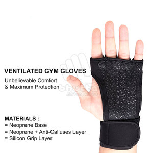 Hand Grip <b>Gloves</b> Non Slip Palm Protection For Gym Workout <b>Weight</b> <b>Training</b> Hand Grip <b>Gloves</b> - Product Image 2