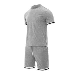 Ensemble d'été pour hommes, costume de sport décontracté de haute qualité personnalisé pour hommes et femmes, styles de vie actifs, 100% coton, séchage rapide - Product Image 2