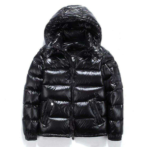 Fabricant OEM Personnalisé – Nouvelle Veste d'Hiver Brillante pour Homme, Doudoune Noire à Capuche, Manteau Chaud et Épais, Parka d'Extérieur - Product Image 1