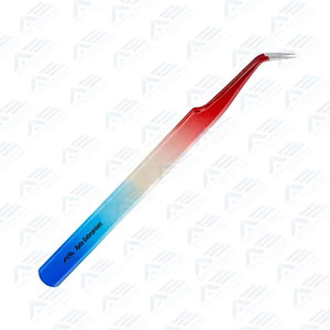 Pinzas para Pestañas con Logotipo Personalizado, Pinzas para Extensión de Pestañas de Volumen de 90 Grados con Punta de Fibra, Herramienta de Belleza Profesional de Precisión - Product Image 3