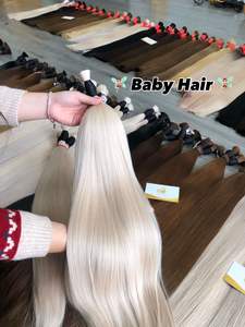 Extensions de cheveux humains 100% vierges vietnamiennes les plus vendues, Super Double Bulk, 30 pouces de longueur étirée, style lisse - Product Image 3