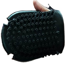 RUB INTERNATIONAL Luxury Handheld Silicone Pet Grooming <b>Scrubbing</b> <b>Brush</b> for Horse Bathing and Care Maintenance - Product Image 1