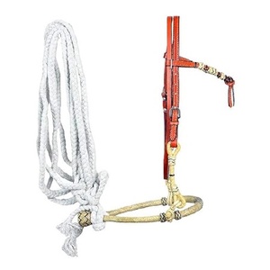 Têtière de cheval en cuir de qualité supérieure, design personnalisé, style western, avec peitorale - Product Image 3