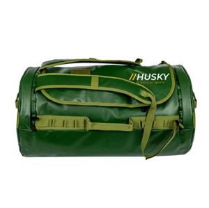 Husky Tactical Duffel Bag 36-56L Waterproof PU Softback With Shoulder Strap Zipper Closure Outdoor Use Unisex Green - Product Image 1