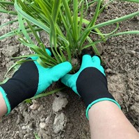 Gants de jardin avec griffes, équipement de protection, gants de plantation de légumes et de fleurs, gants de protection résistants aux piqûres en latex