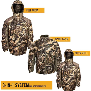 GRACE <b>SIGN</b> Unisex Soft <b>Shell</b> Outdoor Hunting Jacket Camping Thermal Waterproof with Polyester Lining and Print Pattern - Product Image 2
