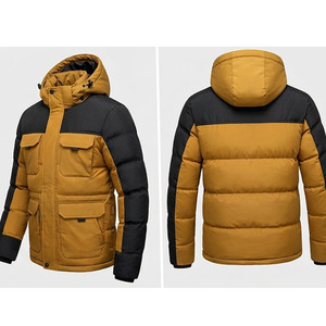 Removable <b>Hood</b> <b>Men's</b> <b>Coats</b> Jacket Breathable Puffer Jacket High Quality Parka Jacket <b>Fur</b> Puffer Down Filled Quilted Detachable - Product Image 3