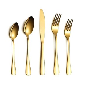 Elegante Juego de Cubiertos en Tonos Cálidos, Juego de Cubiertos de Acero Inoxidable, Aptos para Lavavajillas, Vajilla de Cocina - Product Image 5