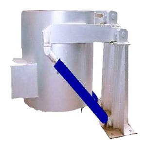 Fourneau de fusion d'aluminium avancé à gaz, capacité de 600 kg par lot, avec bascule hydraulique et système de combustion efficace - Product Image 5