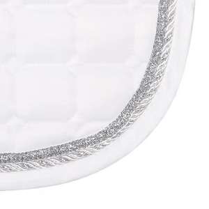 Customizable English Style Satin Equestrian Supplies Comfortable <b>Foam</b> Dressage Saddle <b>Pad</b> Breathable Fabric - Product Image 4