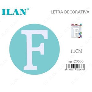 Lettre décorative Ilan F 11 cm, décoration murale pour la maison - Product Image 1