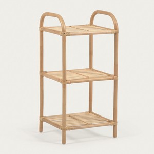 Best price natural organizer rack rattan shoe display racks standing <b>shelf</b> racks for home storage - Product Image 4