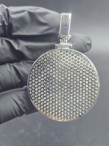 Colgante de Plata 925 Personalizado Estilo Hip Hop con Moissanita VVS, Colgante Iced Out, Colgante Bling Bust Down para Raperos, Regalo de Cumpleaños para Él - Product Image 6