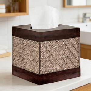 Premium Wooden Designer Tissue Box Cover Perfect For Living Room Bedroom Office And Dining <b>Table</b> Decor Wholesale From India - Product Image 1