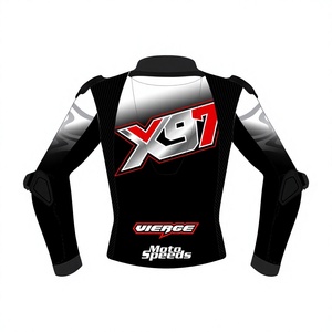 เสื้อแจ็คเก็ตหนังสำหรับขี่มอเตอร์ไซค์ Xavi Vierge WSBK MotoCP สำหรับผู้ชาย ตัดเย็บตามสั่ง พร้อม Hump มาตรฐาน CE ระดับ 2 - Product Image 2