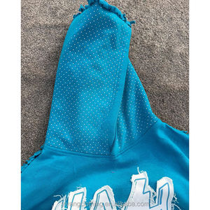 เสื้อฮู้ดดี้ผ้าฟลีซคอตตอน 100% พิมพ์ลายดิจิทัล  ตกแต่งด้วยคริสตัลหรูหรา  สำหรับฤดูหนาว  แบบสวมหัว  สำหรับผู้ชาย ผู้หญิง  หรือใส่ได้ทั้งสองเพศ  ผลิตจากวัสดุที่เป็นมิตรกับสิ่งแวดล้อม - Product Image 4