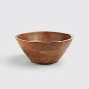 Natural Wooden Serving Bowl Handmade Solid Wood Salad Bowl Eco Friendly Kitchenware Fruit Bowl Durable Dining <b>Tableware</b> - Product Image 2