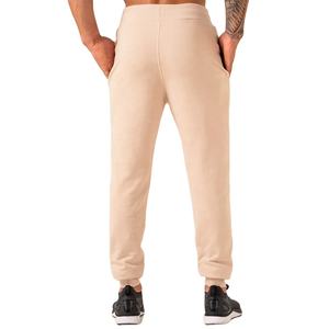 Pantalones de chándal para hombre al por mayor, cintura acanalada, puños, tela de lana ligera, bolsillos en la entrepierna, liso, básico, algodón, poliéster, estilo informal - Product Image 4