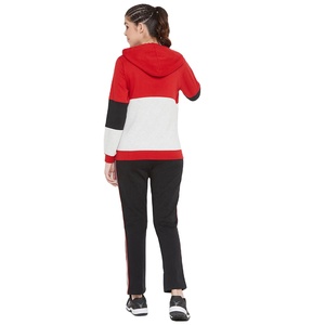 Chándal de forro polar con logotipo personalizado para mujer, conjunto de 2 piezas con cremallera OEM, chándal completo con cremallera - Product Image 4