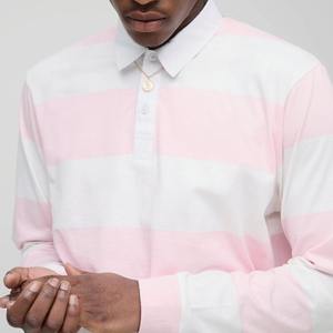 Polos de manga larga para hombre de alta calidad, 100% algodón, 350 GSM, diseño liso, corte regular, transpirables, para equipo. - Product Image 5