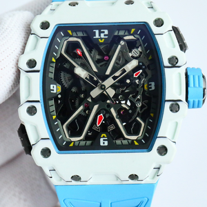 RM High-Quality Hip-Hop Style Carbon Fiber Case <b>Skeleton</b> Tourbillon Sports Dive <b>Watch</b> with Power Reserve and <b>Automatic</b> <b>Watch</b> - Product Image 4