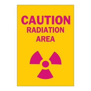 Señal de Advertencia de Área Radiada - Señal de Seguridad de PVC para Laboratorio, Hospital y Uso Industrial - Product Image 3