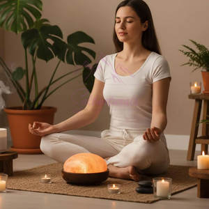 Lampe de sel himalayenne en forme de dôme de qualité supérieure, très bien cotée, pour chambre à coucher - Product Image 3