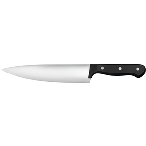 Cuchillos de Chef Profesionales de Acero Inoxidable, Cuchillos de Cocina con Hoja Afilada, Mango Negro con Triple Remache para Carne y Verduras - Product Image 1