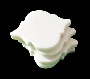 Natural <b>White</b> Marble Drink Coasters, Handmade Stone Coaster Set for <b>Dining</b> <b>Table</b> - Product Image 2