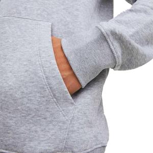 Sweat-shirt à capuche zippé gris pour homme, coupe classique, décontracté, en molleton uni, pour l'automne, 100 % coton respirant, tricoté - Product Image 5