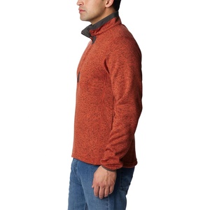 Pull-over de golf respirant pour homme avec logo personnalisé, col montant, col à revers, hauts d'hiver actifs, teint en pièce, délavé, 3D, 100% coton - Product Image 2