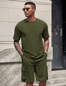 Conjunto de Pantalones Cortos de Verano para Hombre, Ligeros, de Alta Calidad, Transpirables, de Tela Suave de Poliéster/Algodón, Estilo Urbano - Product Image 2