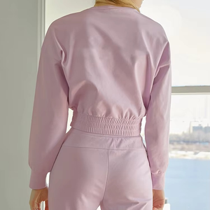 Conjunto Deportivo de Dos Piezas para Mujer, Sudadera de Manga Larga, Estilo Jogger, Holgado y Cómodo - Product Image 3