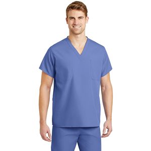 CS501 Camice Medico Reversibile con Scollo a V, Uniforme Ospedaliera - Product Image 1