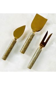 Stainless Steel Cheese Knife <b>Set</b> With Mother Of Pearl Handle Durable Cheese Tools For Serving - Product Image 6