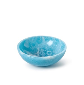 Moderno Tazón Decorativo de Resina Verde Lima, Tazón de Frutas de Resina con Diseño de Remolino de Mármol Hecho a Mano, Tazón para Servir, Centro de Mesa de Lujo, Tazón Contemporáneo - Product Image 4