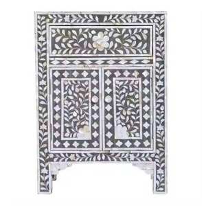 Bone Inlay Unique Accent for Living Spaces Bone Inlay table Elegant Look for Dining & Coffee Tables <b>stone</b>, - Product Image 2