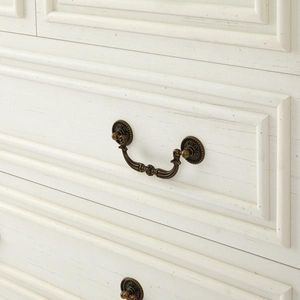 Comò Moderno Bianco a 5 Cassetti Estensibile, Robusto e Sicuro in MDF per Camera da Letto, Seminterrato, Fattoria, Ampio Spazio di Archiviazione, Cassetti Larghi - Product Image 6