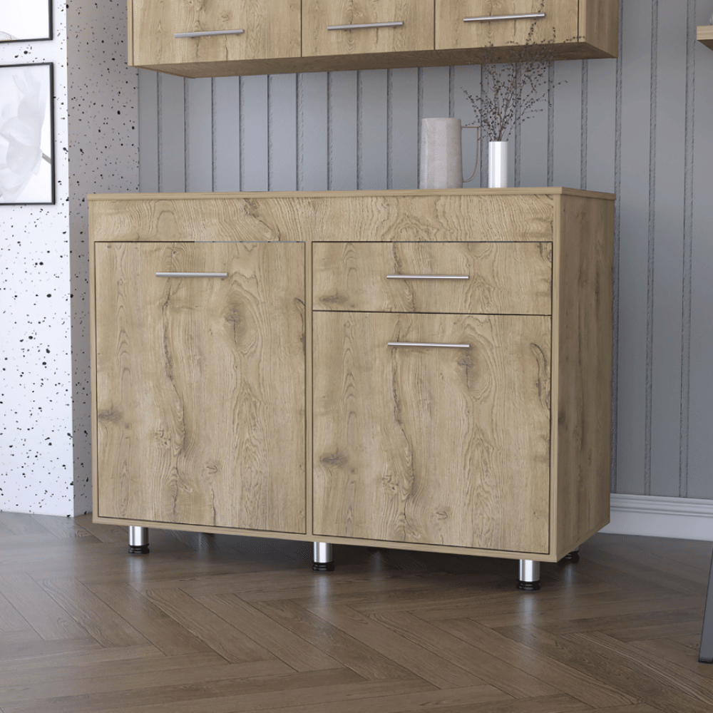 White / Aged Oak Color