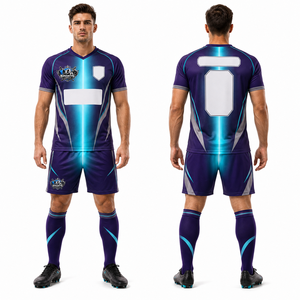 Uniforme de Fútbol de Primera Calidad, Logotipo Personalizado, Impresión por Sublimación, Uniforme Deportivo Duradero, Tela de Malla Transpirable - Product Image 1