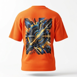 เสื้อยืดผู้ชายพรีเมียม แขนสั้น คอกลม ผ้าฝ้ายถัก 100% ทรงปกติ พิมพ์ลายโลโก้ด้านหน้าด้วยเทคนิค Heat-Transfer - Product Image 2