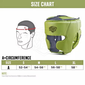Protège-tête de boxe en cuir unisexe, ajustable, écologique, grande taille, avec logo personnalisé, équipement d'entraînement pour les arts martiaux - Product Image 6