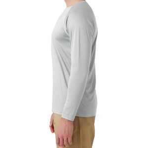 Camiseta de Manga Larga para Hombre, Cuello Redondo, Color Azul Marino, Algodón Suave y Transpirable, Corte Ajustado Informal, Cómoda para Uso Diario, Estilo Básico y Moderno - Product Image 4