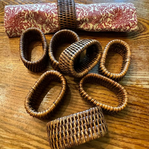 Tradebyd Premium Eco-Friendly <b>Rattan</b> Napkin Rings Stylish <b>Dining</b> <b>Table</b> Decor for Farmhouse Inspired Homes and Giveaways - Product Image 1