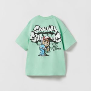 Camiseta Vintage para Niños Pequeños, Lavado Ácido, 230 Gramos, Algodón de Bambú, Ropa para Bebés, Camisetas Extra Grandes - Product Image 6